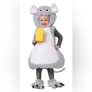 Adorable Gray Kids Mouse Halloween Costume Size 4T